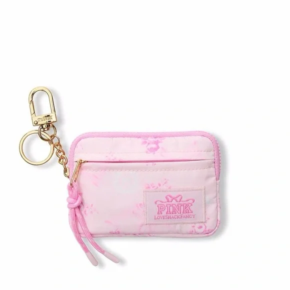 Loveshackfancy x Pink Floral Zip Card Case - Picture 1 of 4
